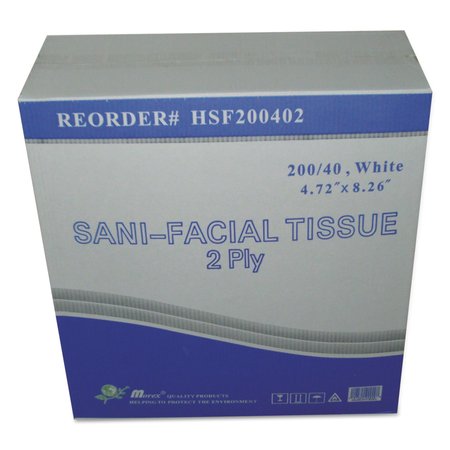 GEN Sani 2 Ply Facial Tissue, 40 Sheets GENHSF200402